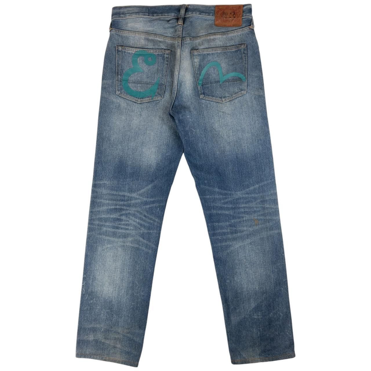 Evisu Evisu Gull Fishing Hook Japanese Denim Jeans Size W31 Size US 31 - 3 Thumbnail