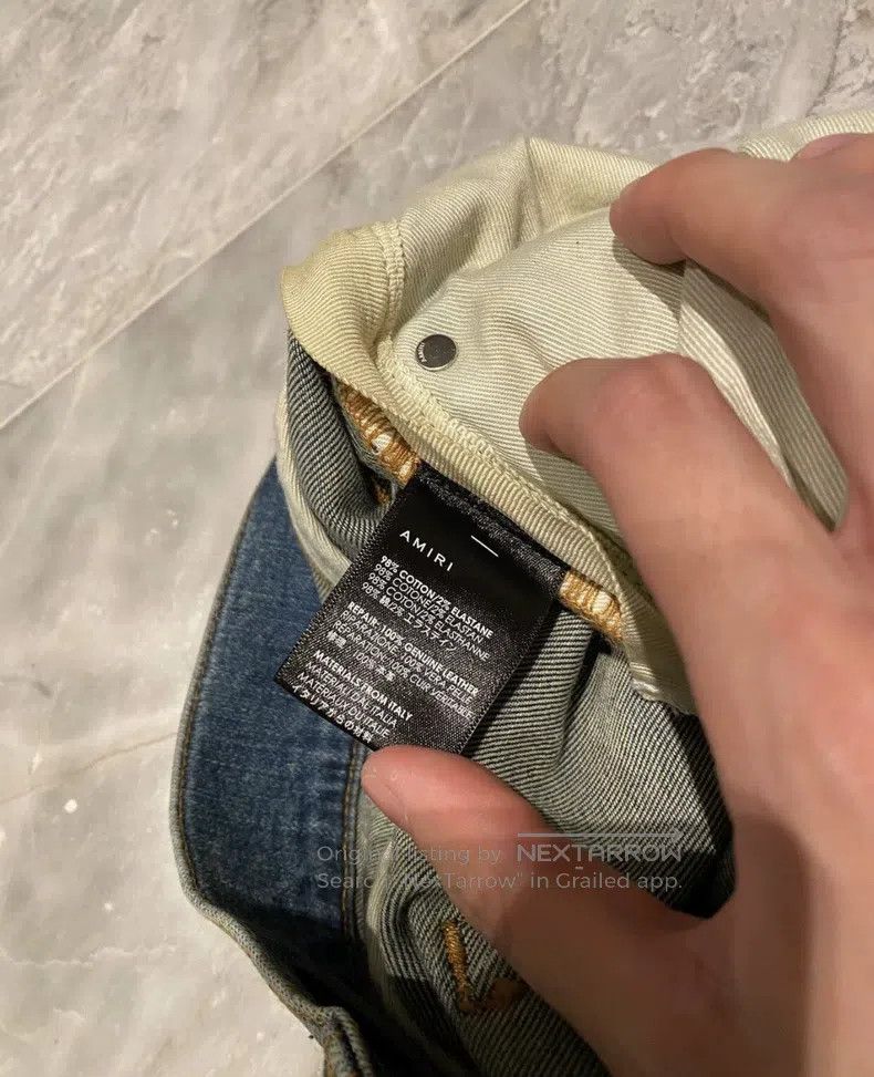 Amiri Amiri Size 36 Blue denim jacketed jeans Size US 36 / EU 52 - 4 Thumbnail