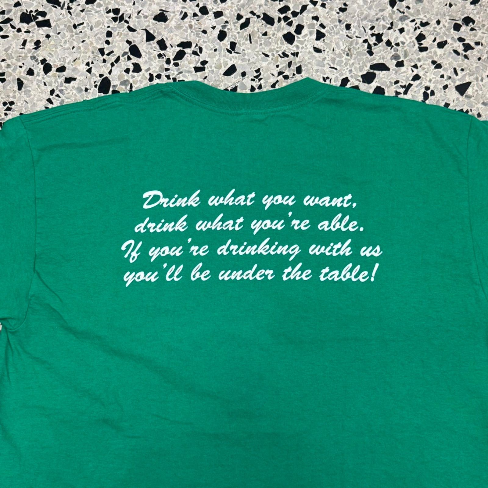 Vintage VINTAGE Y2K UNOFFICIAL OLYMPICS IRISH DRINKING GAMES TEE: Size US L / EU 52-54 / 3 - 5 Thumbnail