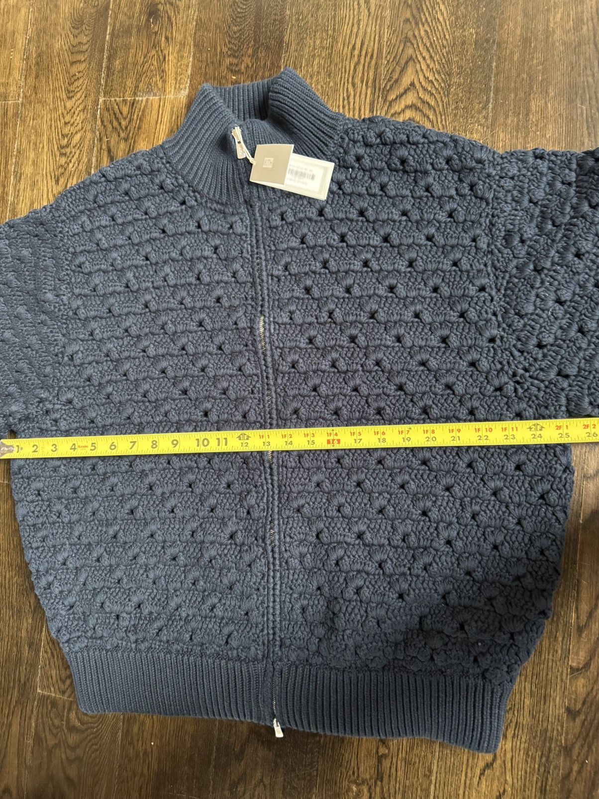 Kith KITH Highland Crochet Knit Wyona Full Zip - Abyss Size US M / EU 48-50 / 2 - 7 Thumbnail