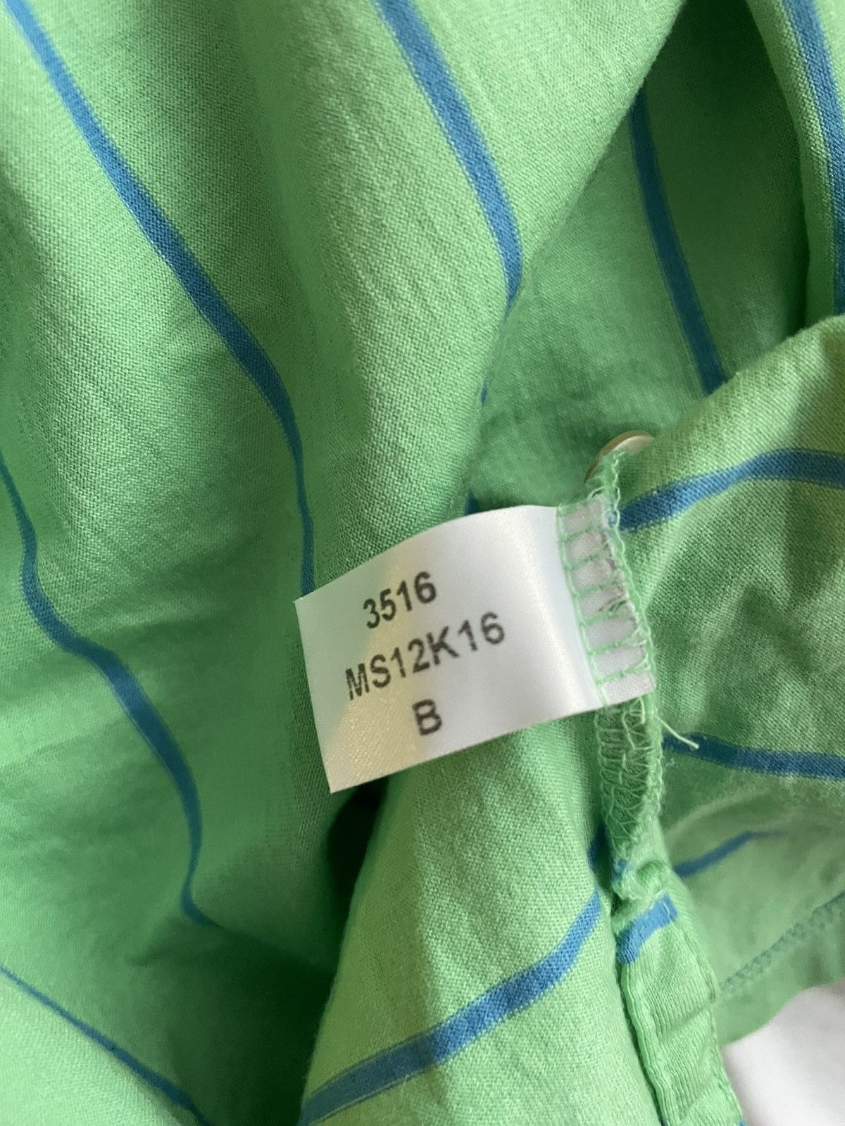 Peter Millar Peter Millar Polo Mens Large Green Blue Striped Golf Shirt Size US L / EU 52-54 / 3 - 4 Thumbnail