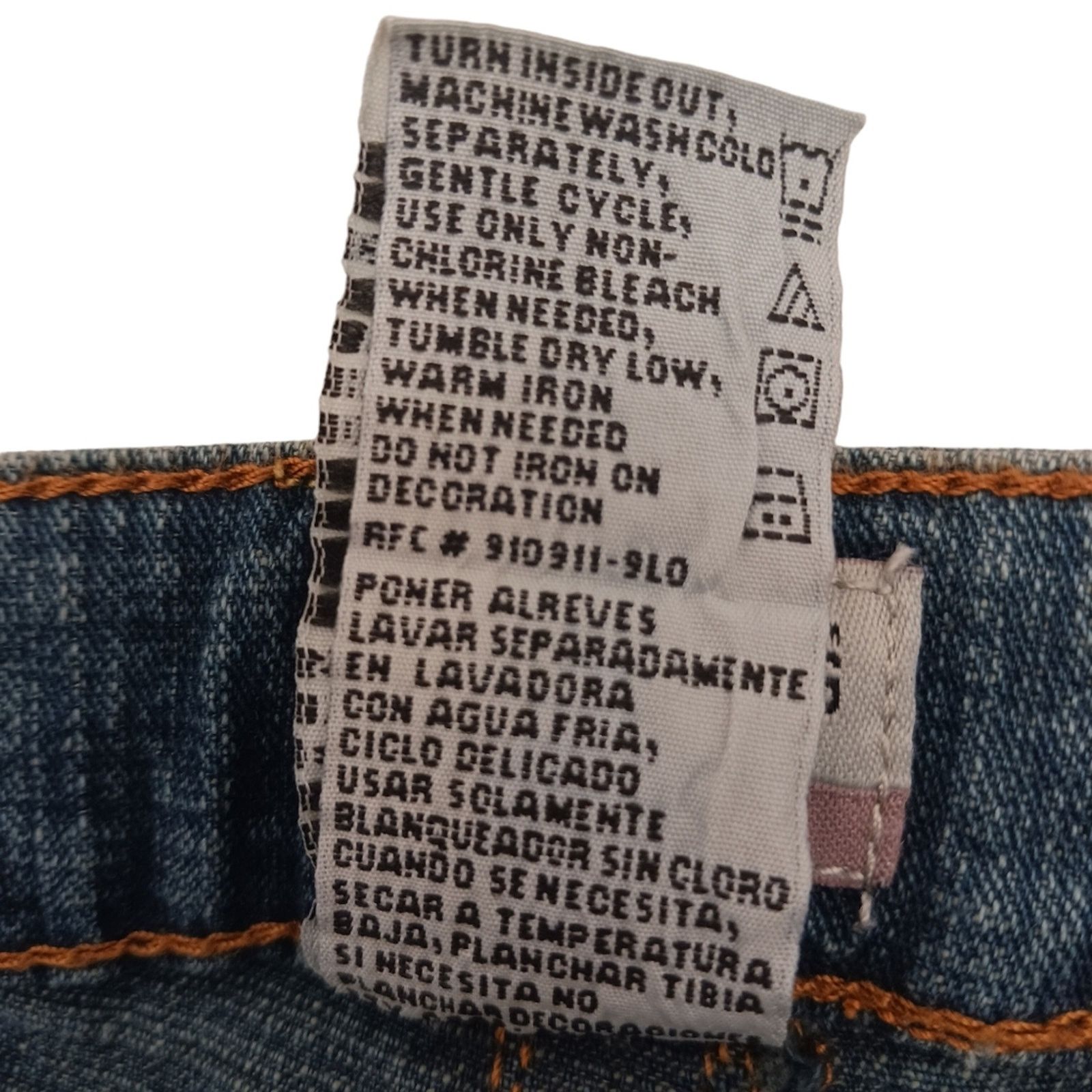 Other No Boundaries Jeans 36 W Blue EMBROIDERED Flare Boho Cottage Size 36" / US 14 / IT 50 - 16 Thumbnail