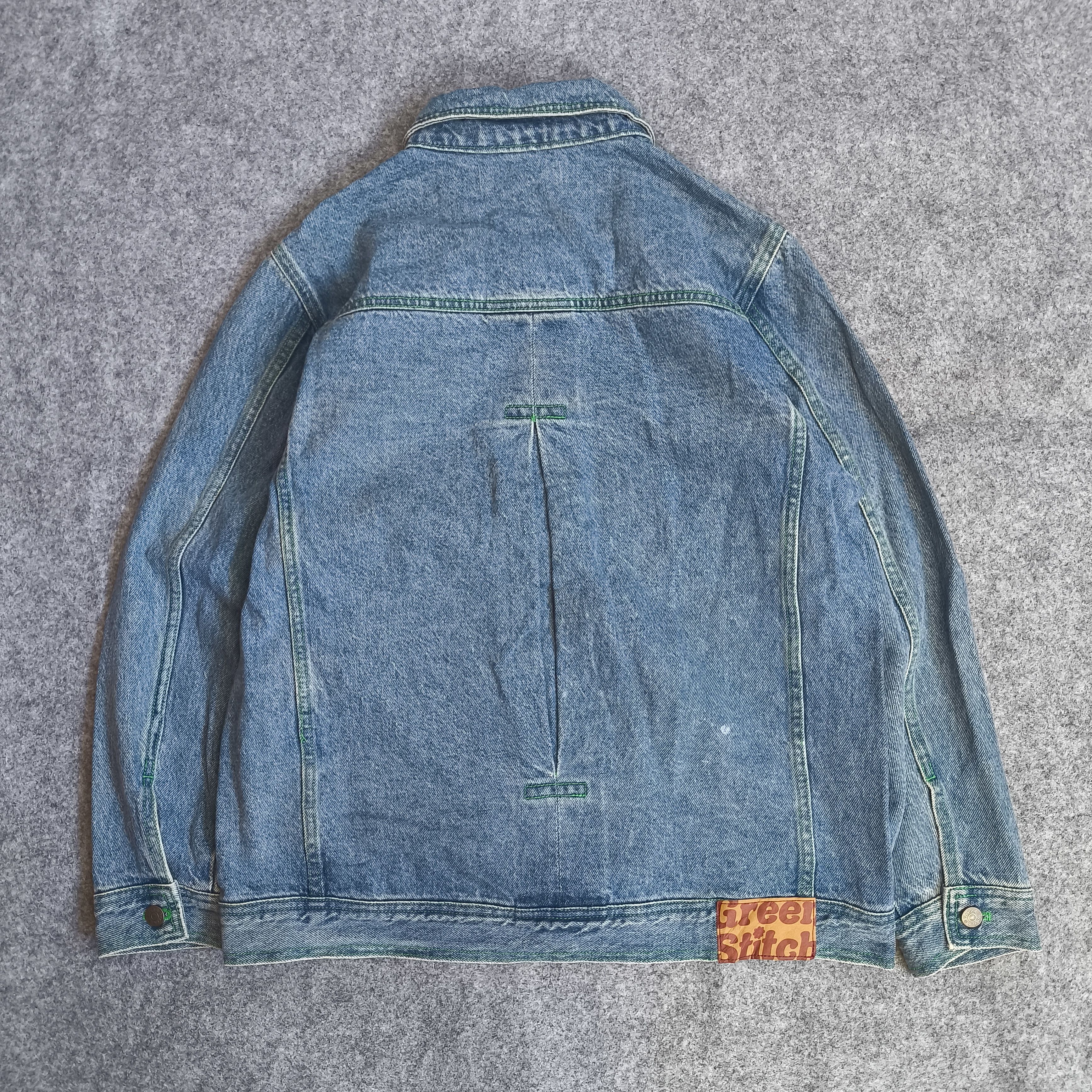 Engineered Garments green nude photography stitch denim type 1 jeans jacket Size US L / EU 52-54 / 3 - 2 Thumbnail