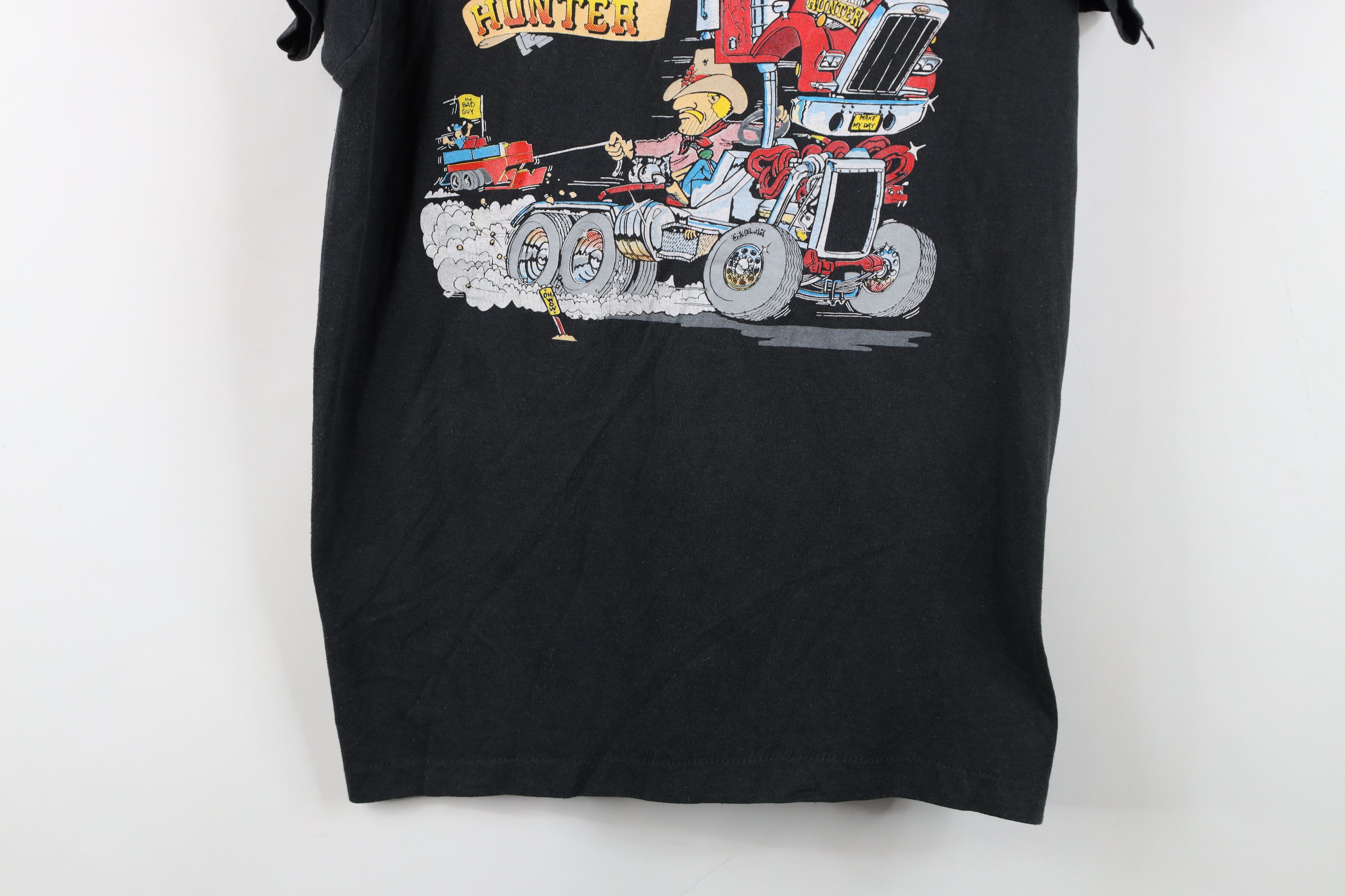 Vintage Vintage 80s The Bounty Hunter Truck Driver T-Shirt Black USA Size US M / EU 48-50 / 2 - 3 Thumbnail