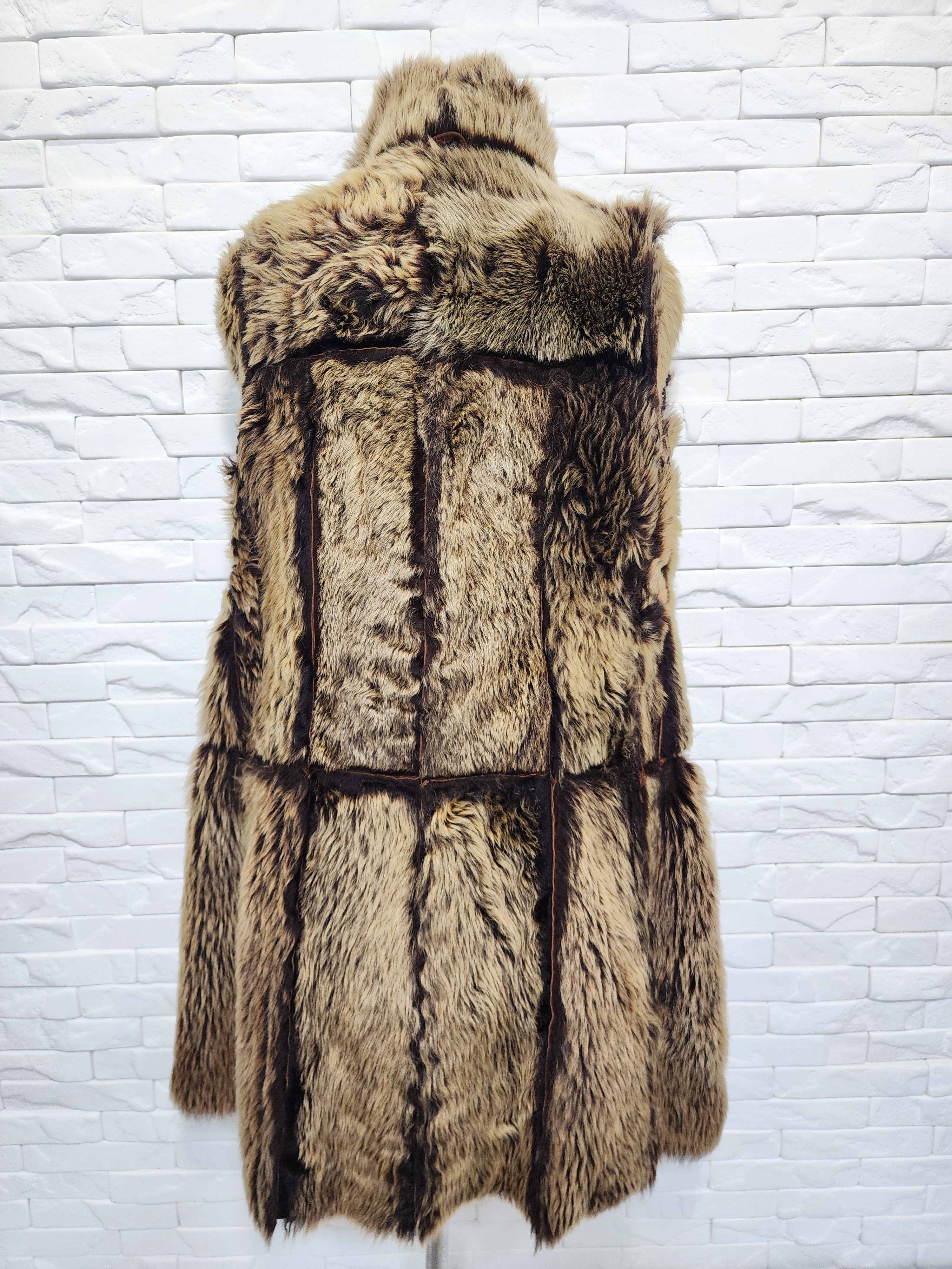 Genuine Leather Brown Sheepskin Coat: Women's Warm Genuine Fur Size S / US 4 / IT 40 - 7 Thumbnail