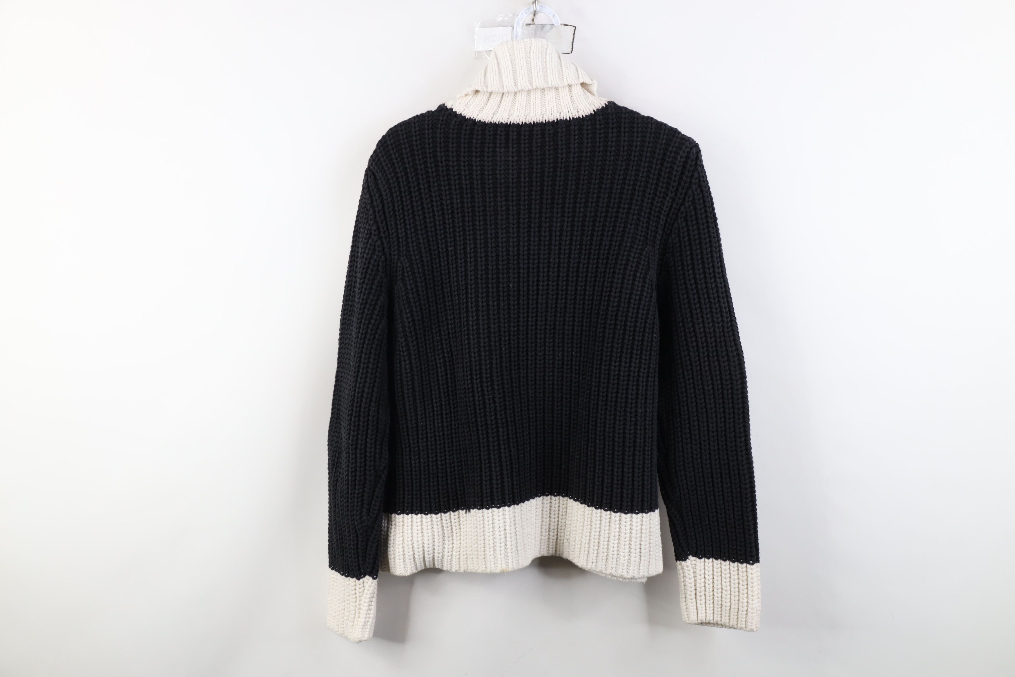 Tommy Hilfiger Vintage 90s Tommy Hilfiger Ribbed Knit Turtleneck Sweater Size L / US 10 / IT 46 - 10 Thumbnail