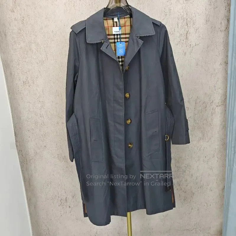 Burberry Burberry Cotton Check Mid-Length Trench Coat. Size M / US 6-8 / IT 42-44 - 1 Thumbnail