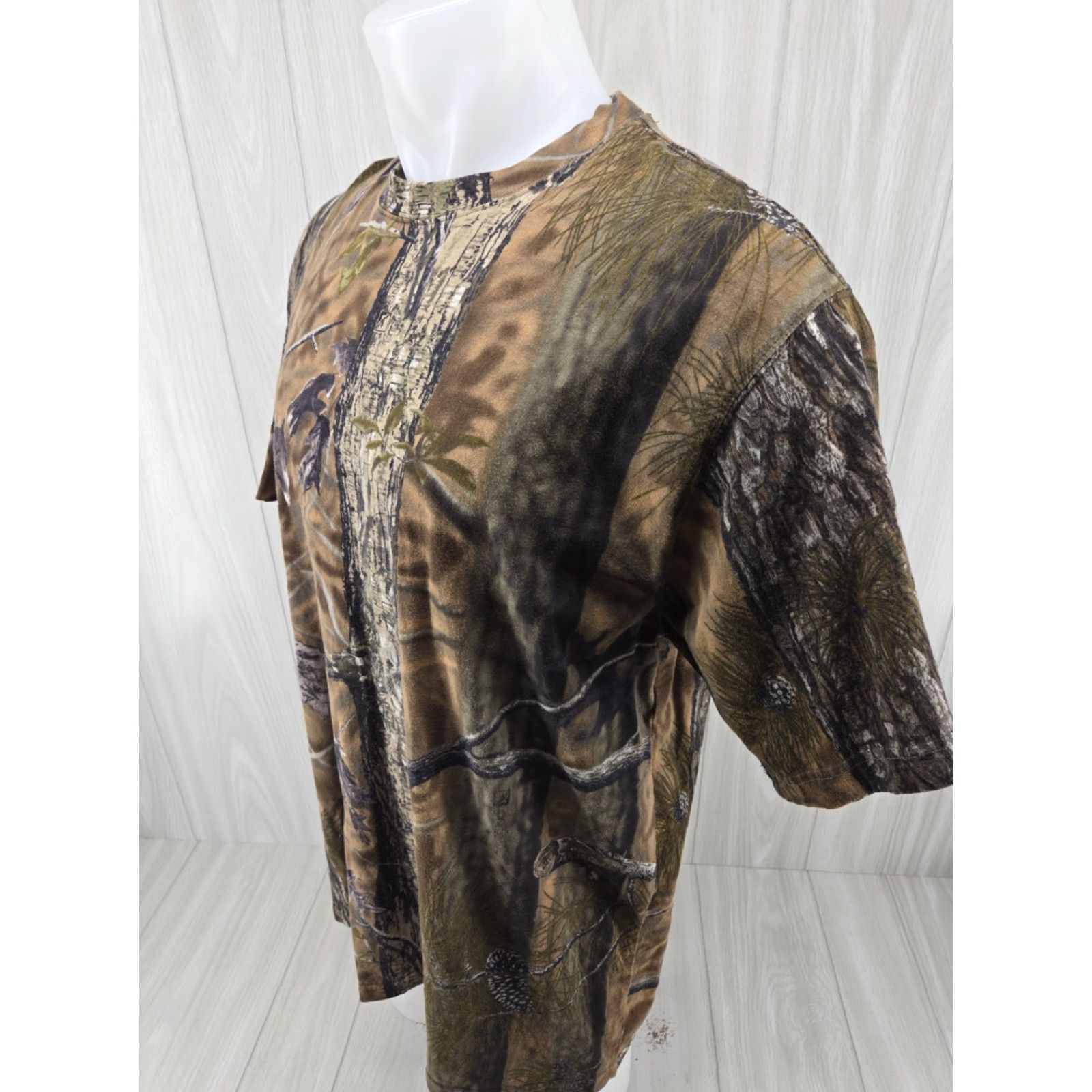 Vintage VINTAGE Longleaf Camo T-Shirt Men XL Short Sleeve Hunting Skater Cotton Shirt Size US XL / EU 56 / 4 - 4 Thumbnail
