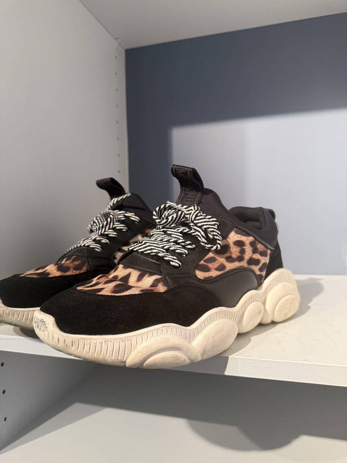 Moschino Moschino Leopard Print Sneakers Size 43 (10) Size US 10 / EU 43 - 3 Thumbnail