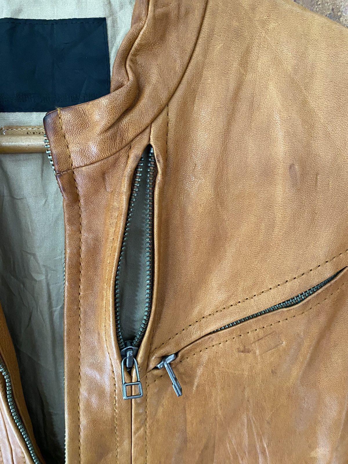 TALKING ABOUT THE ABSTRACTION 🔥🔥🔥TATA Multi Zipper lamb Leather Jacket Size US M / EU 48-50 / 2 - 12 Thumbnail