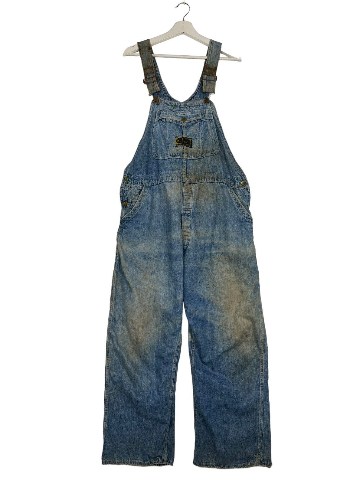 Vintage 🔥 TRUE VINTAGE 1940s WASHINGTON DEE CEE OVERALLS Size US 38 / EU 54 - 2 Thumbnail
