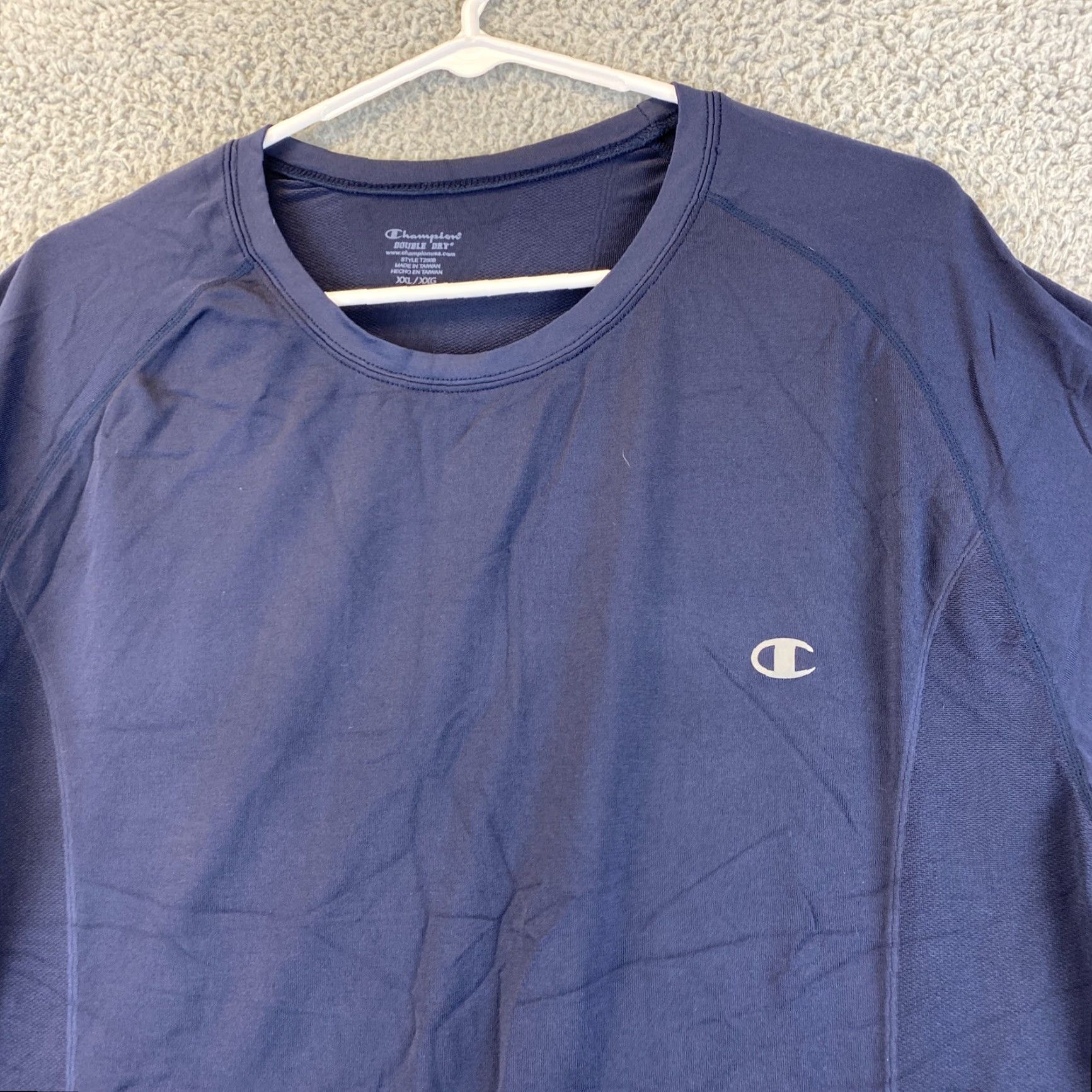 Champion Champion Dri-Fit T-Shirt Men Short Sleeve 3 Training XXL Navy 51-19 Size US XXL / EU 58 / 5 - 2 Thumbnail