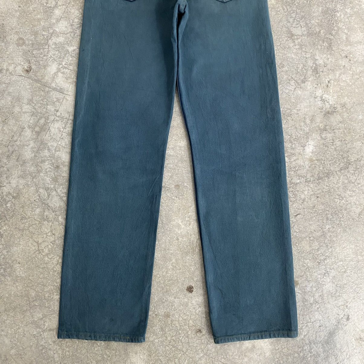 Levi's Vintage Late 80’s Levis 501 Faded Hunter Green Jeans Size US 32 / EU 48 - 12 Thumbnail