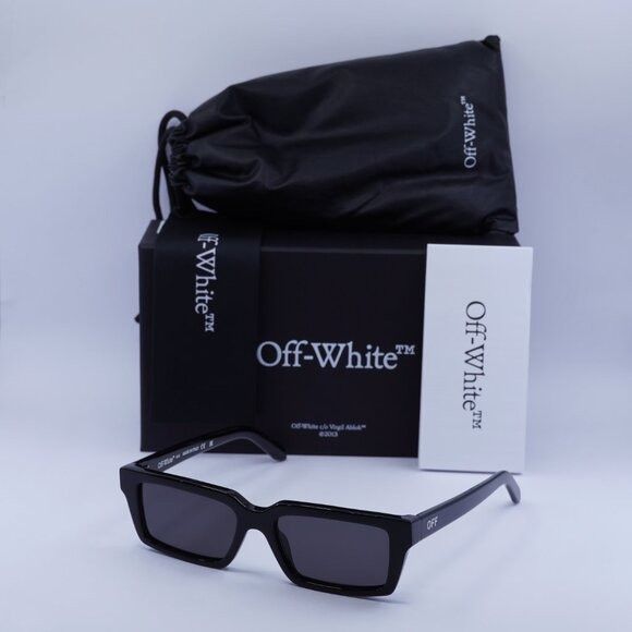 🕶️New Off-White OERI13A WARREN 1007 Sunglasses - Black