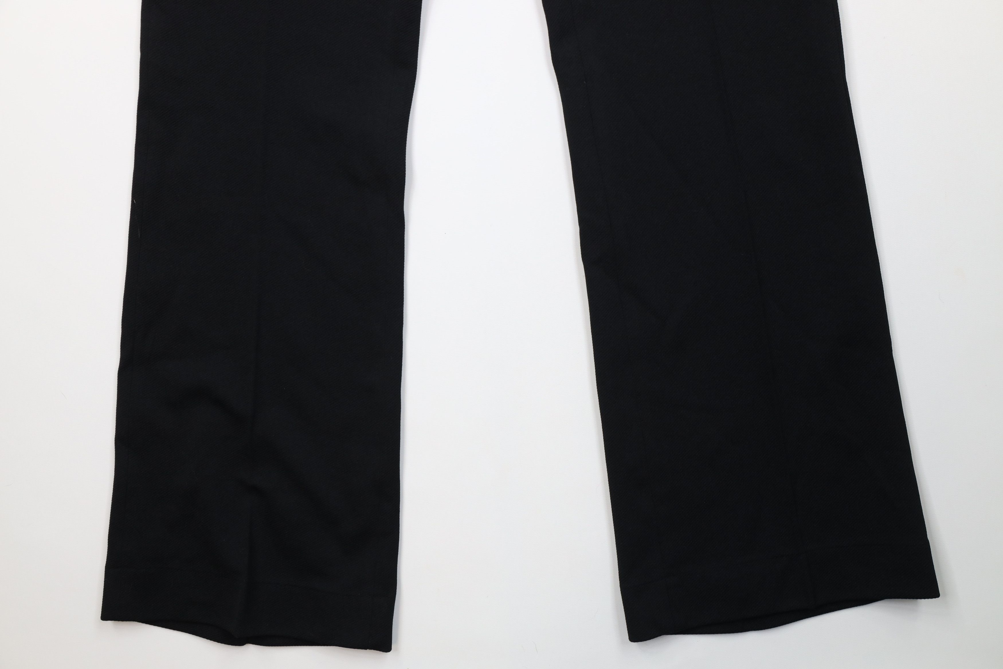 Vintage Vintage 70s Streetwear Flared Wide Leg Chino Pants Black USA Size US 34 / EU 50 - 4 Thumbnail