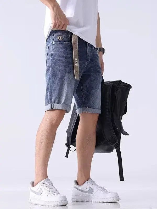 Japanese Brand Loose straight denim shorts Size US 32 / EU 48 - 2 Thumbnail