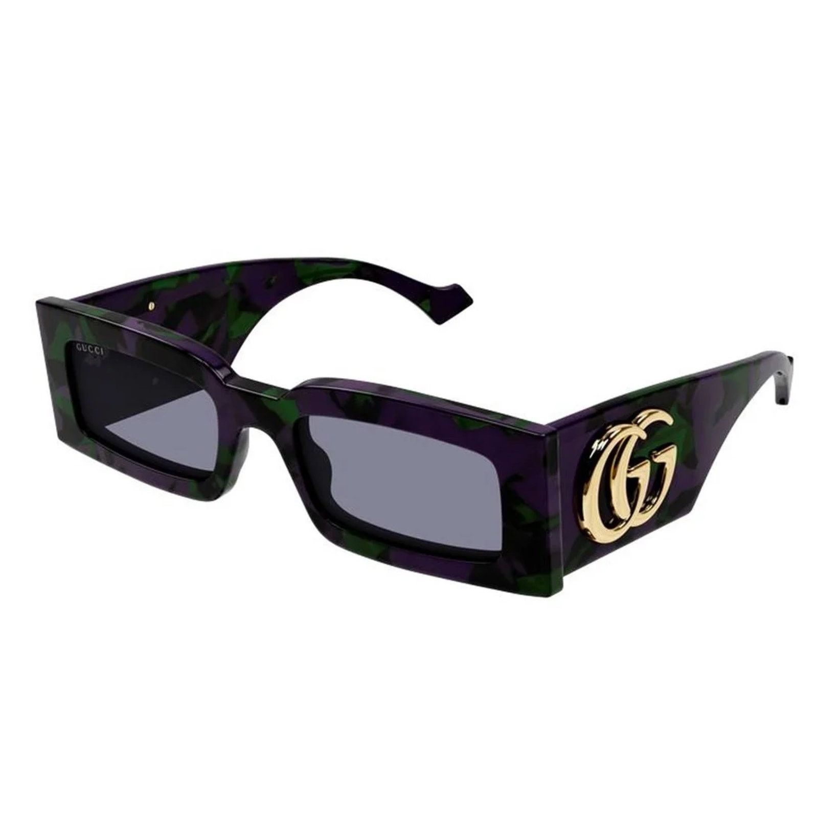 Gucci NEW Gucci Sunglasses GG1425S 003 Purple Green Havana Grey Size ONE SIZE - 1 Thumbnail