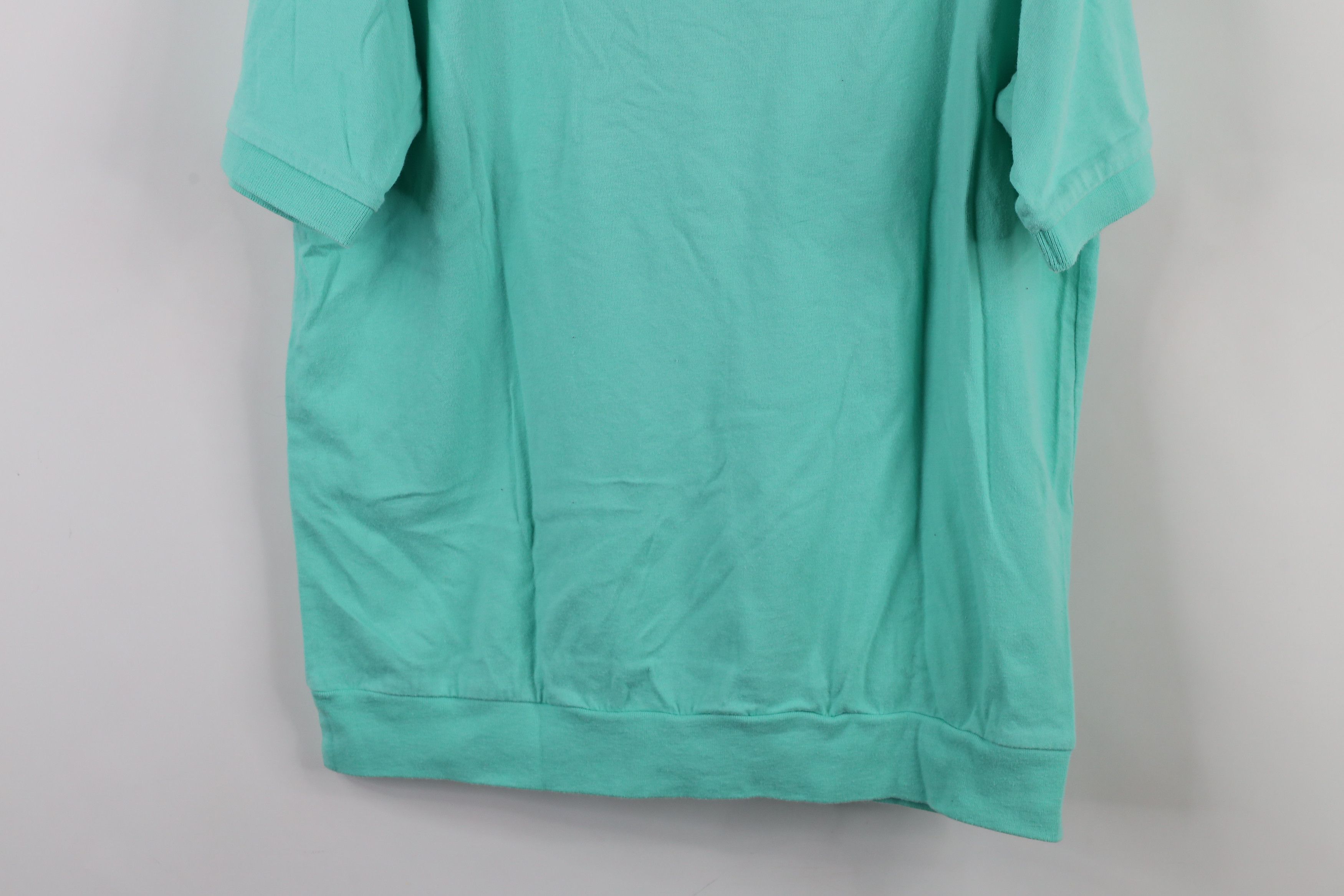 Vintage Vintage 90s Streetwear Collared Pullover Polo Shirt Teal Size US M / EU 48-50 / 2 - 12 Thumbnail