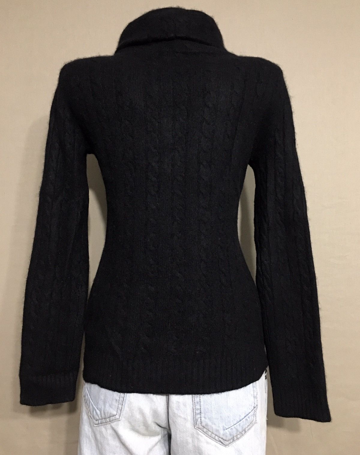 Lauren Ralph Lauren Cashmere Cable Knit Turtleneck Sweater