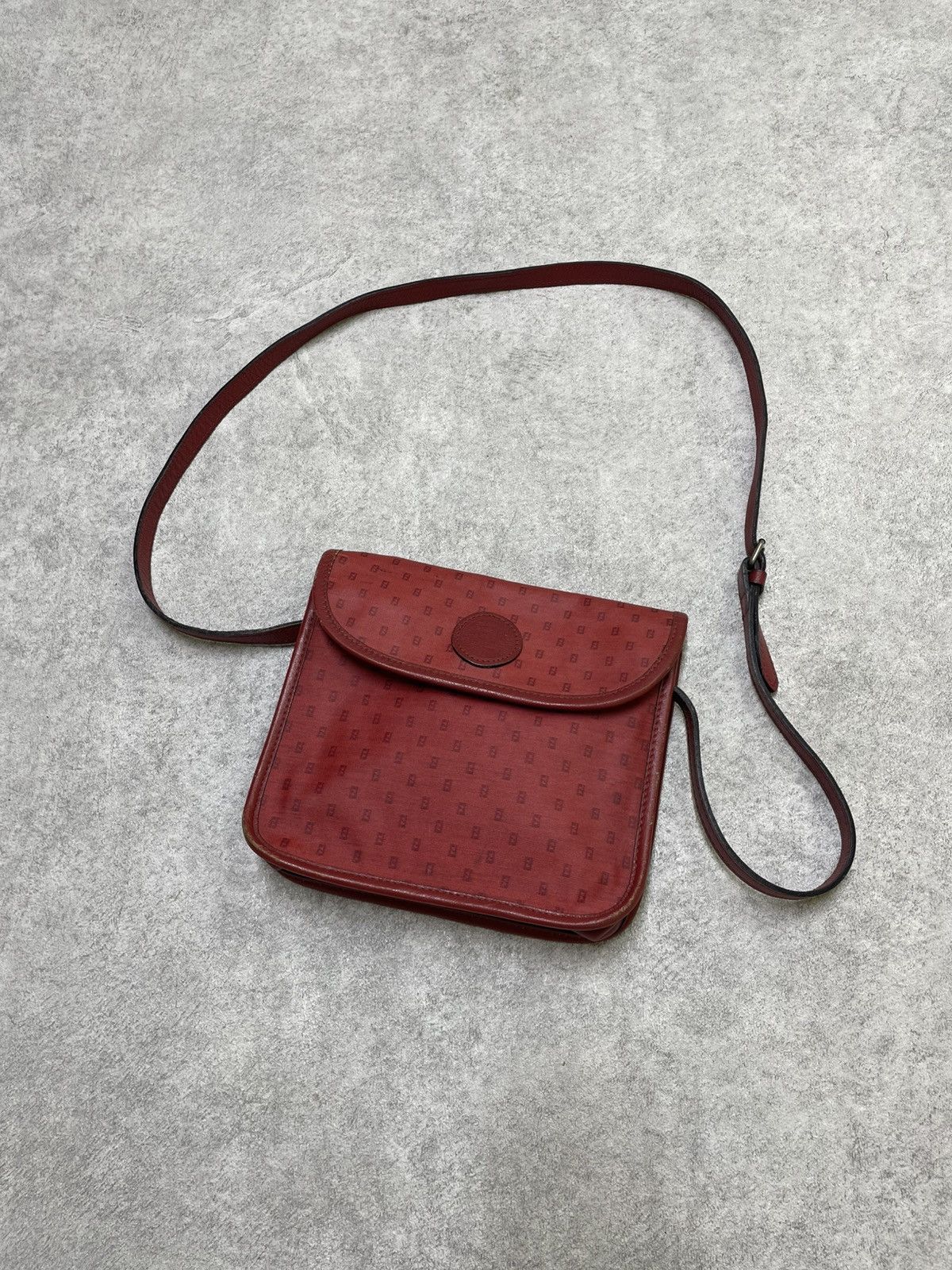 Bag × Gucci GUCCI BAG CROSSBODY LEATHER MONOGRAM LOGO 761741