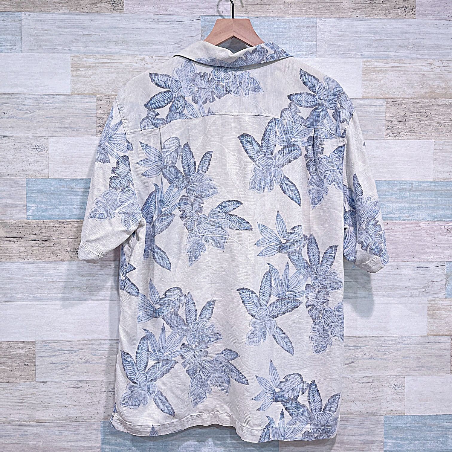 Tommy Bahama TOMMY BAHAMA 100% Silk Hawaiian Floral Camp Shirt Mens Large Size US L / EU 52-54 / 3 - 4 Thumbnail