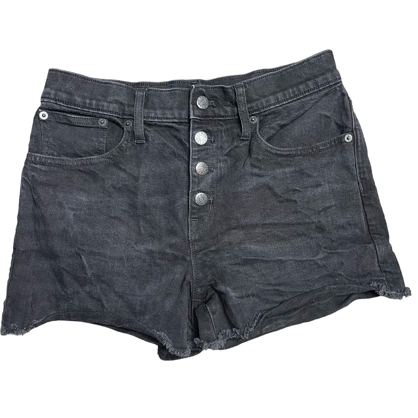 J.Crew J.Crew Black Denim Shorts Size 26" / US 2 / IT 38 - 1 Thumbnail