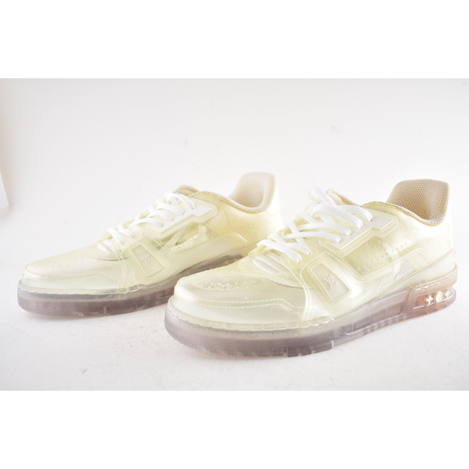 Louis Vuitton Louis Vuitton Transparent Clear PVC Logo Low Top Trainer Size US 9 / EU 42 - 17 Thumbnail