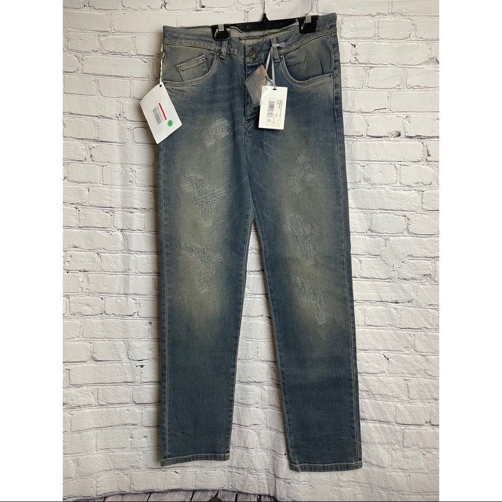 Other NWT New Heavy Project Jeans Denim Blue Size 35 Size US 35 - 2 Thumbnail