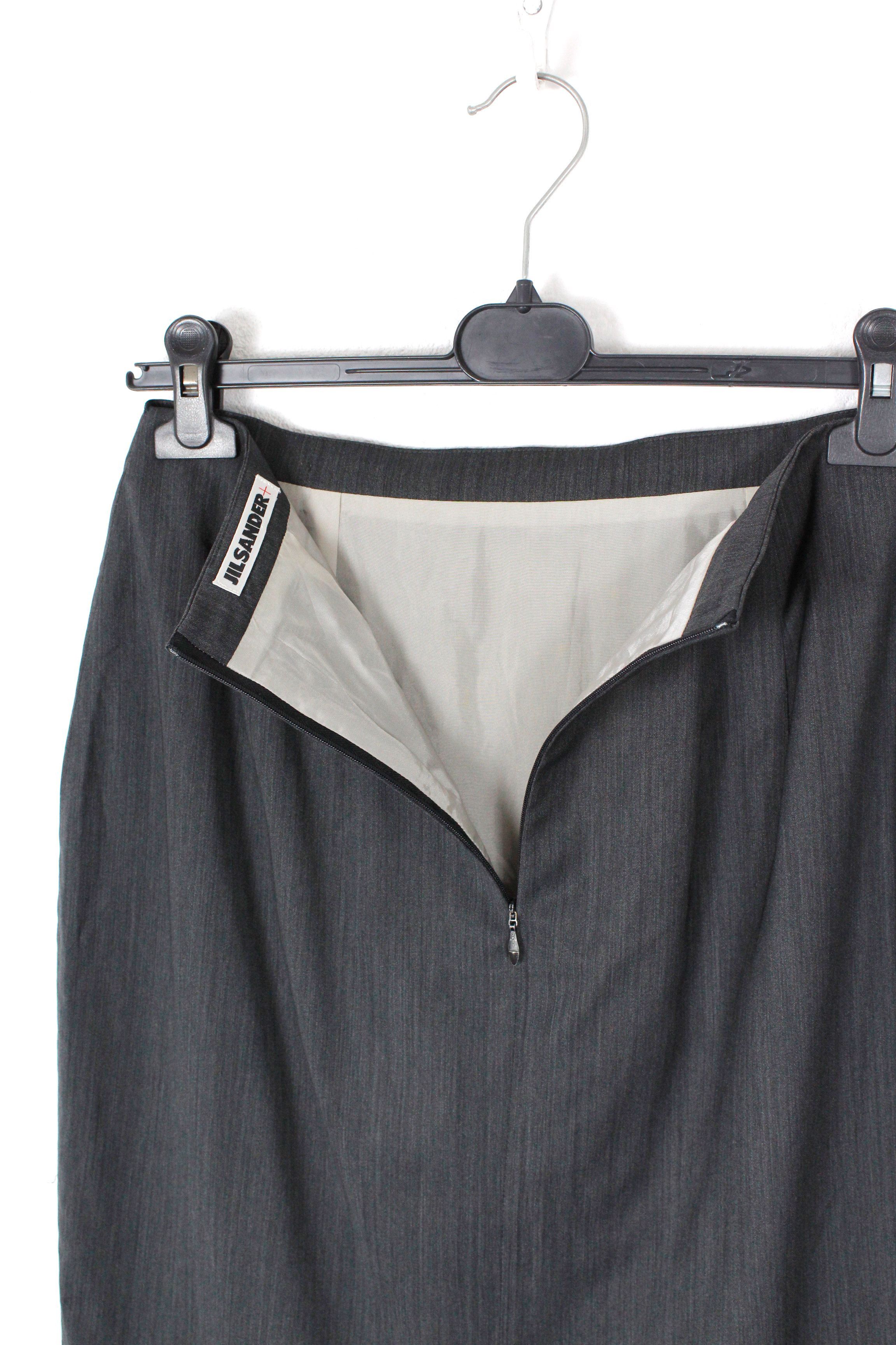 Jil Sander Vintage Jil Sander+ Mini Skirt Wool Y2K Size 30" / US 8 / IT 44 - 5 Thumbnail