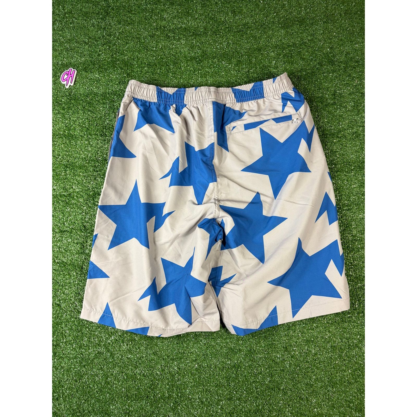 Bape Bape Bapesta Pattern Grey Beach Shorts Size Large Size US 34 / EU 50 - 2 Thumbnail