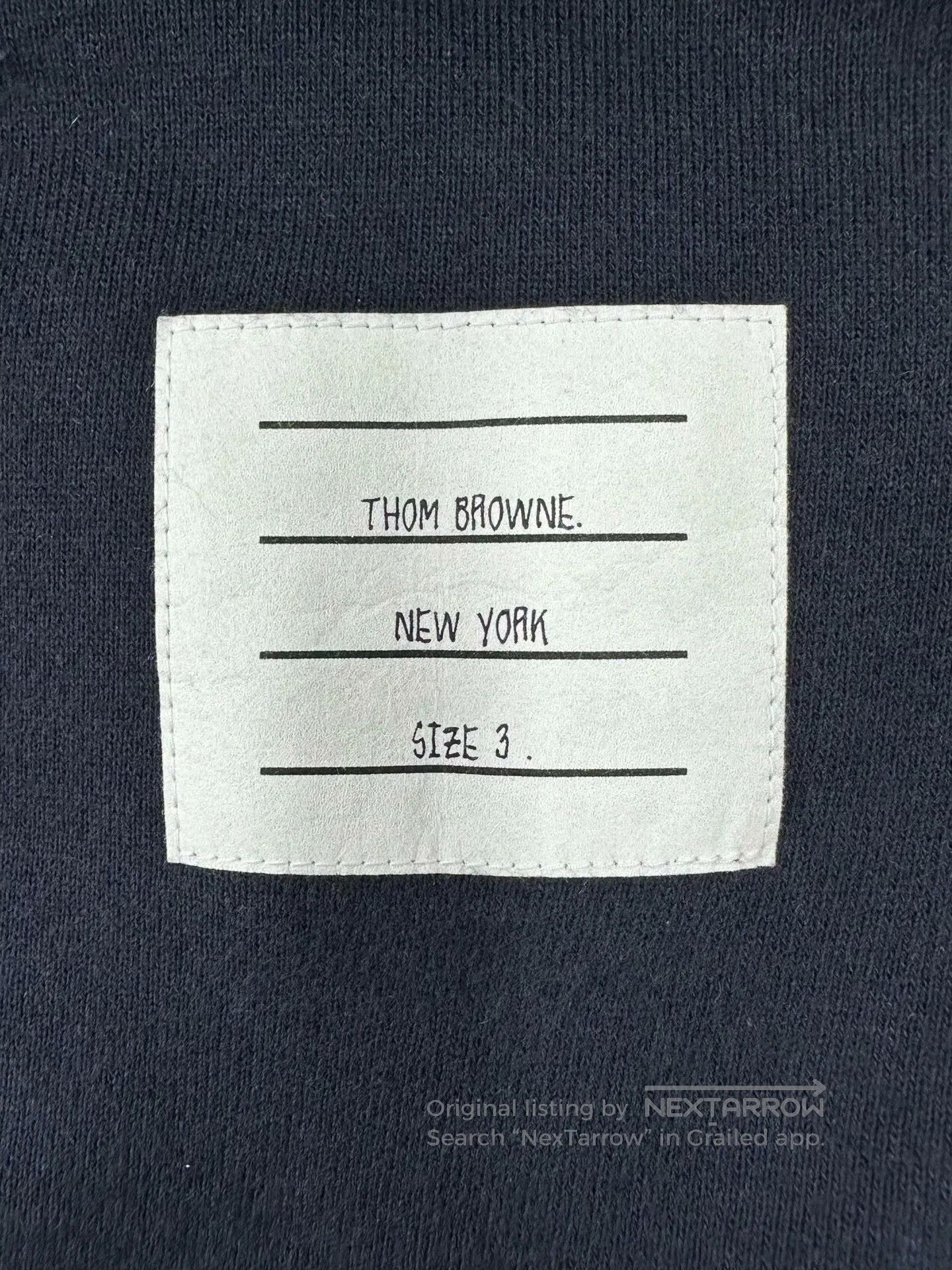 Thom Browne Thom Browne size L Navy Blue Classic Four Stripe Casual Tr Size US 27 - 3 Thumbnail