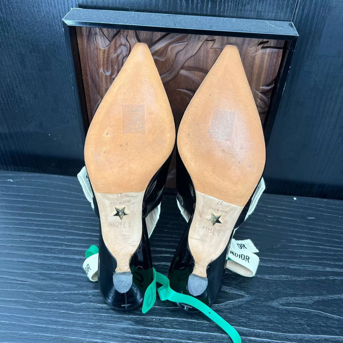 Dior DIOR J'Adior Patent Leather Heels 37 (New, Worn) Size US 6.5 / IT 36.5 - 7 Thumbnail