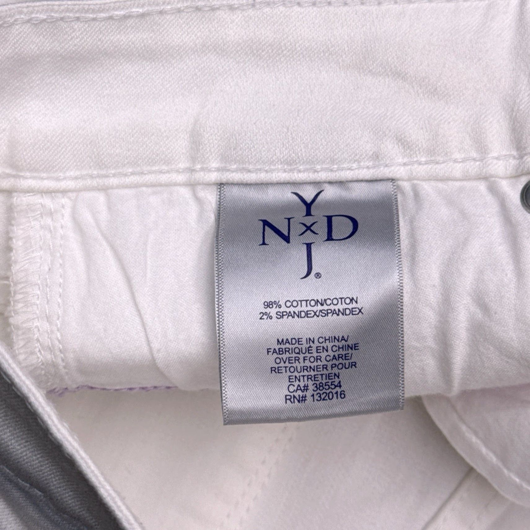 NYDJ VINTAGE: NYDJ Jeans City Cropped White 8 Regular Mid Rise Stretch 5-Pocket Denim Womens Size 30" / US 8 / IT 44 - 6 Thumbnail
