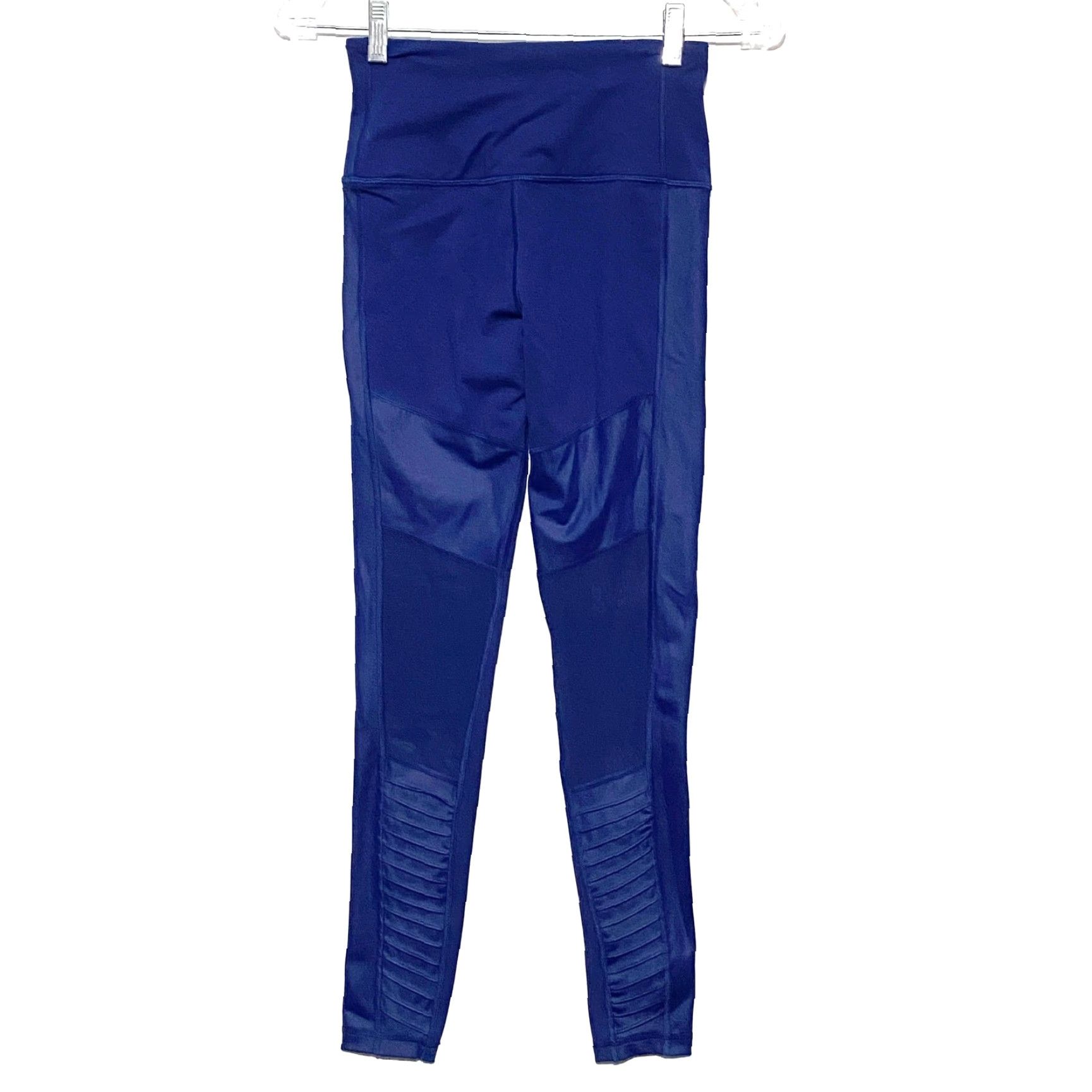 Victoria's Secret Vibrant Victoria's Secret Sport Knockout Leggings Moto Blue Semi Sheer Cut Out Womens XS Leggings Mens? Size 26" / US 2 / IT 38 - 3 Thumbnail