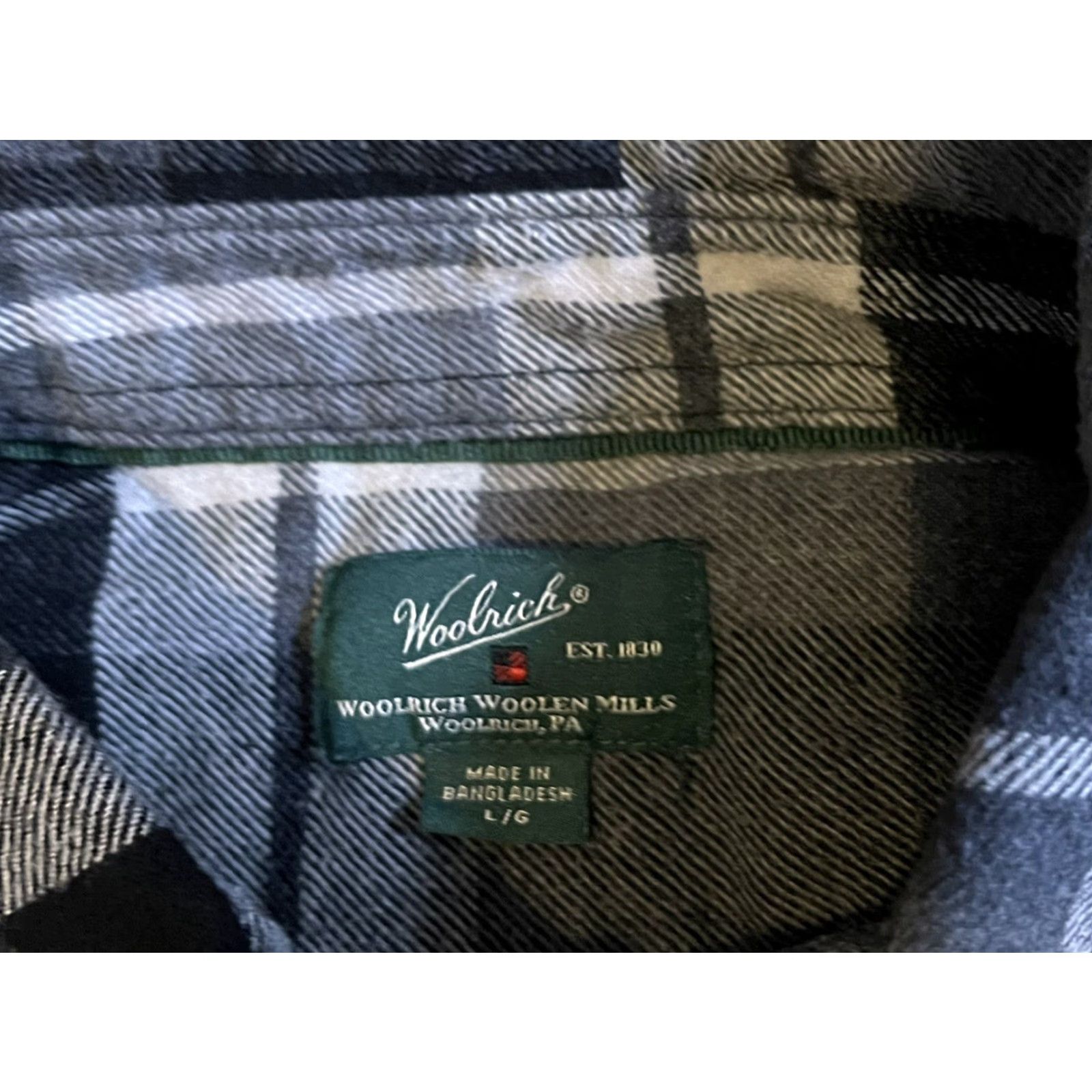 Vintage Woolrich Shirt Men’s Large Black White Plaid Size US L / EU 52-54 / 3 - 4 Thumbnail