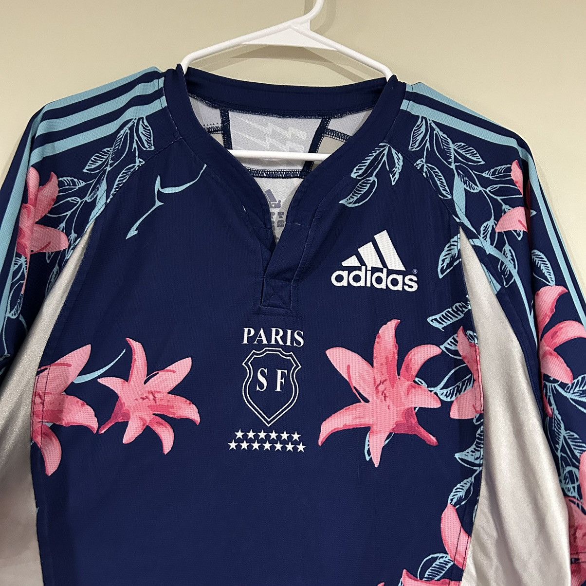 Adidas Adidas Paris Stade Francais Rugby Jersey Size US L / EU 52-54 / 3 - 3 Thumbnail
