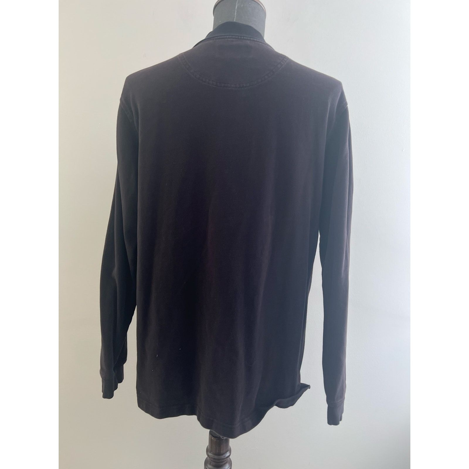 Timberland Timberland Cotton Long Sleeve Polo Sweatshirt Black White L Size US L / EU 52-54 / 3 - 4 Thumbnail