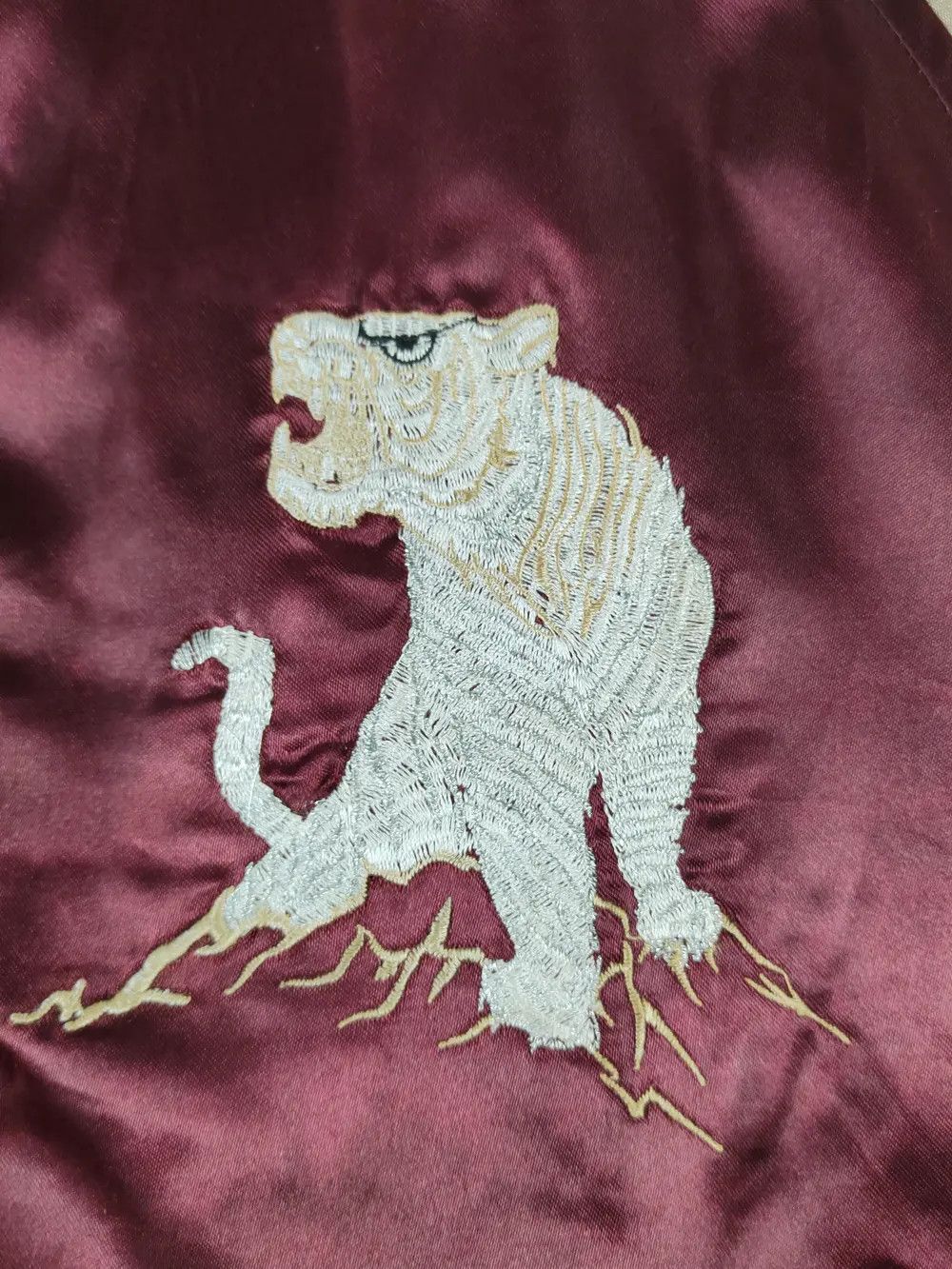 Japanese Brand DL Japan vintage Maroon Dragon tiger varsity Jackets #W1627 Size US L / EU 52-54 / 3 - 14 Thumbnail