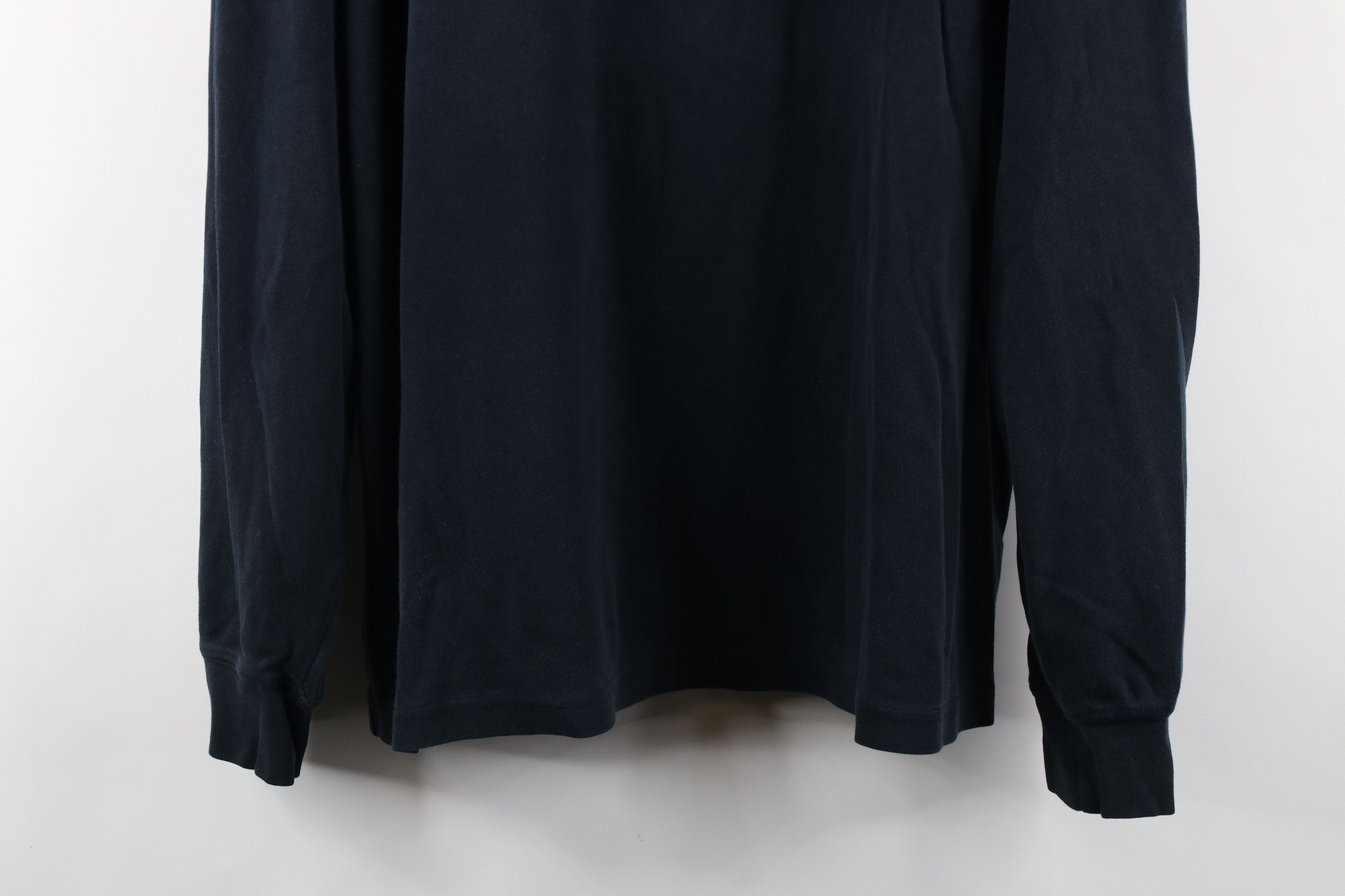 Lands' End × Vintage Vintage 90s Lands Mock Neck Long Sleeve T-Shirt Black Cotton Size US L / EU 52-54 / 3 - 3 Thumbnail