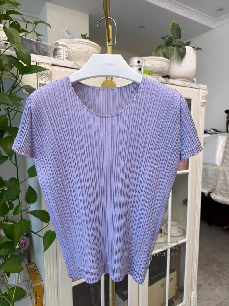 Issey Miyake Issey Miyake Denim Short Sleeve Size L / US 10 / IT 46 - 1 Thumbnail