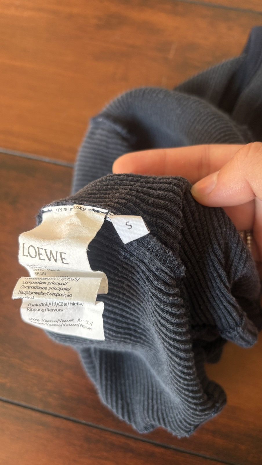 Loewe LOEWE tank top navy with monogram logo Size XS / US 0-2 / IT 36-38 - 6 Thumbnail