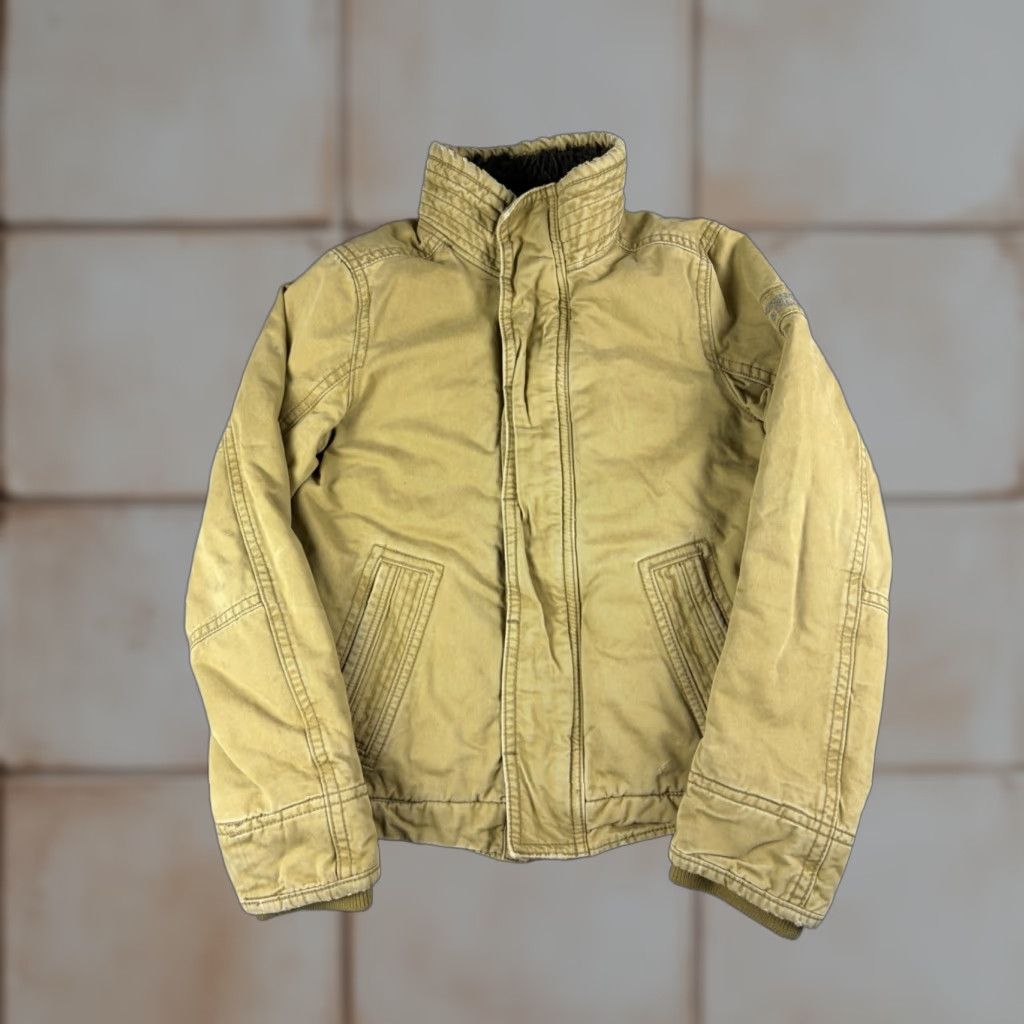Abercrombie & Fitch Abercrombie & Fitch Jacket Mens Small Brown Canvas Faux Fur Lined Adirondack Bomber Jacket Size US S / EU 44-46 / 1 - 1 Thumbnail
