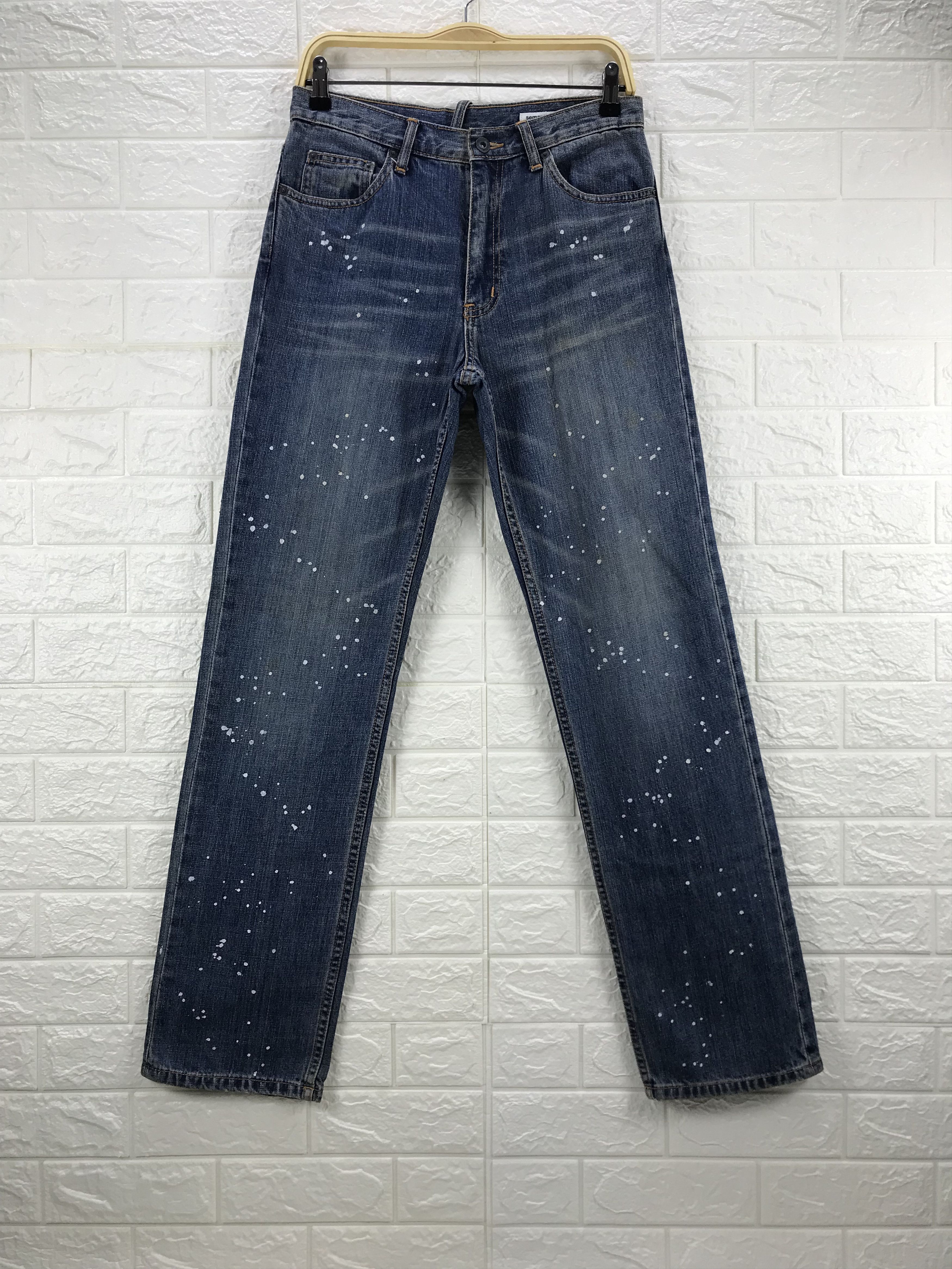 semanticdesign Vintage Semantic Design Paint Splatter Jeans Size US 30 / EU 46 - 1 Thumbnail