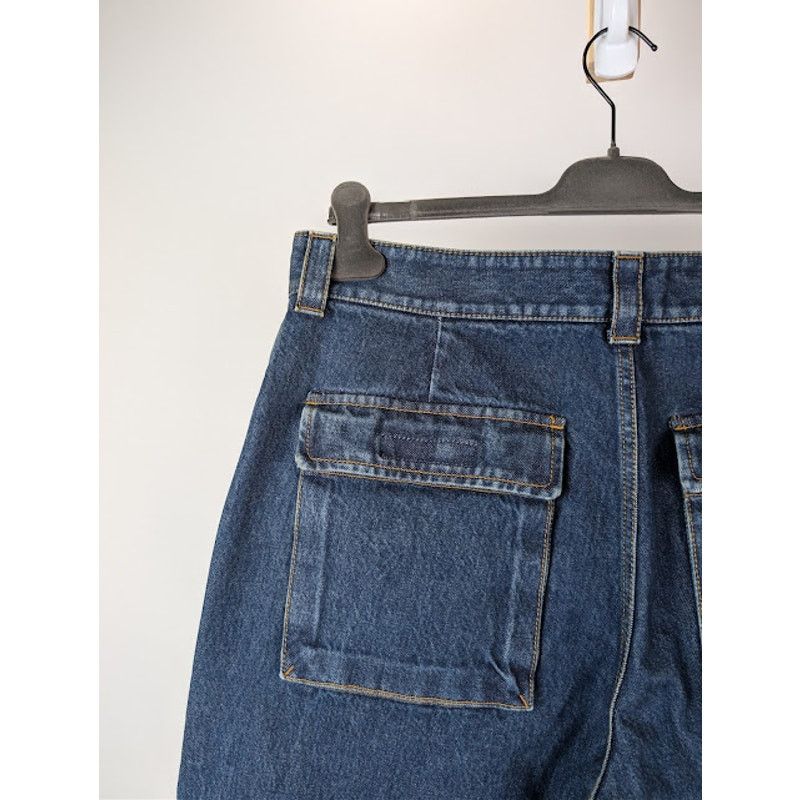 Gucci o1rshd1 Eco-Washed Organic Denim Cargo Pant in Blue / Mix Size US 36 / EU 52 - 15 Thumbnail