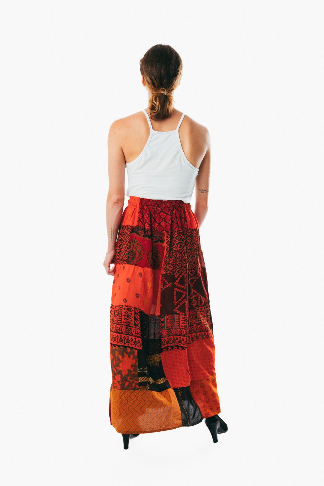 Other Boho Patchwork maxi long Skirt Long Gypsy Hippie festival Size 40" / US 18 - 3 Thumbnail