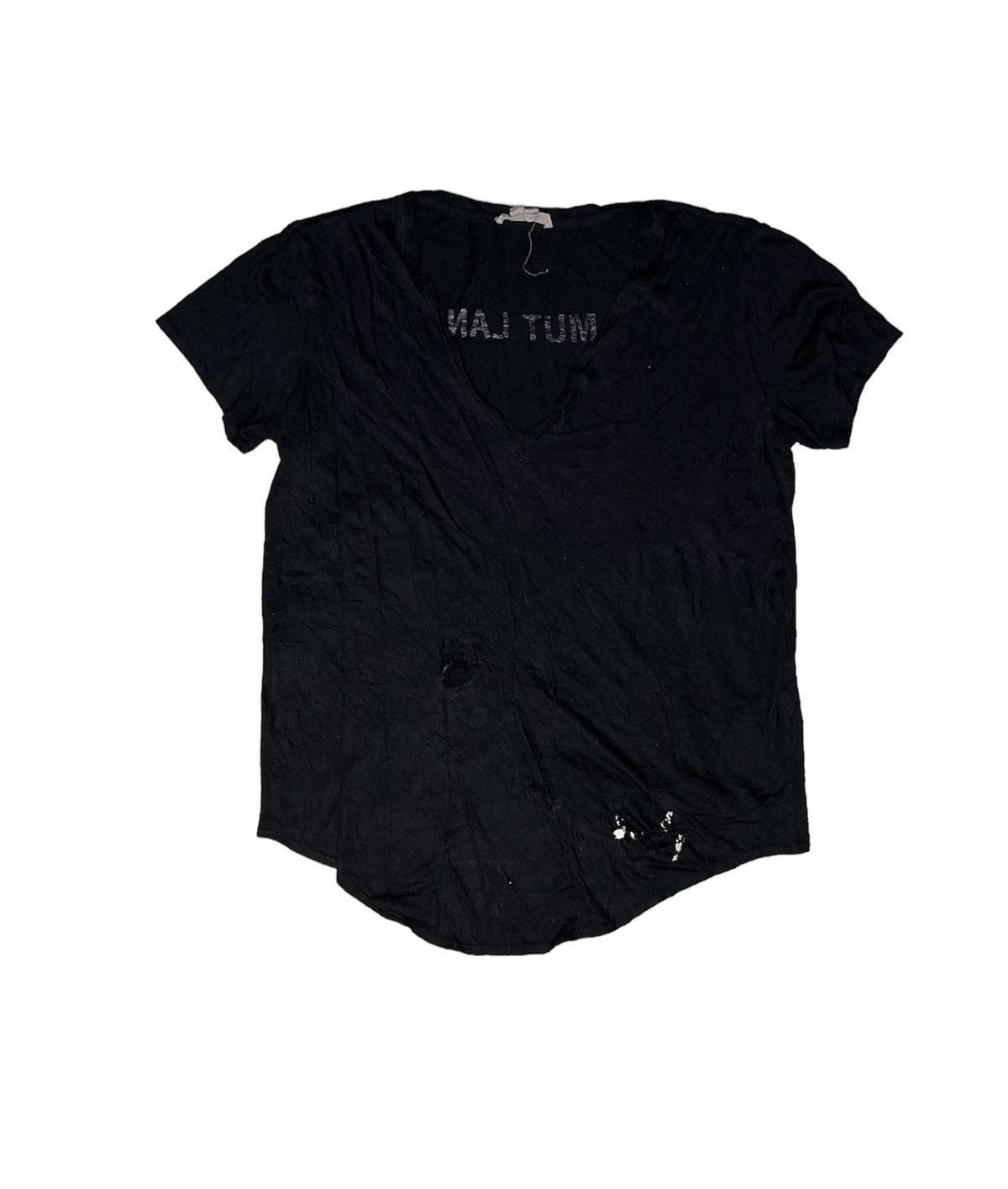 Helmut Lang Helmut Lang Distressed Tshirt Size M / US 6-8 / IT 42-44 - 2 Thumbnail