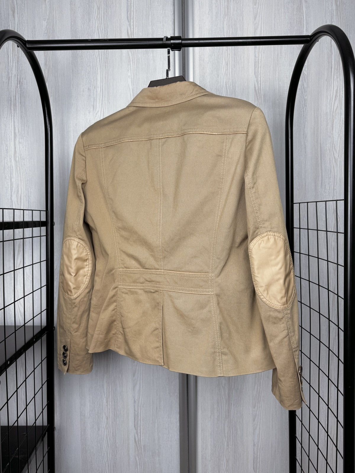 Bogner Bogner beige cotton elbow patches womens blazer basic jacket Size L / US 10 / IT 46 - 8 Thumbnail