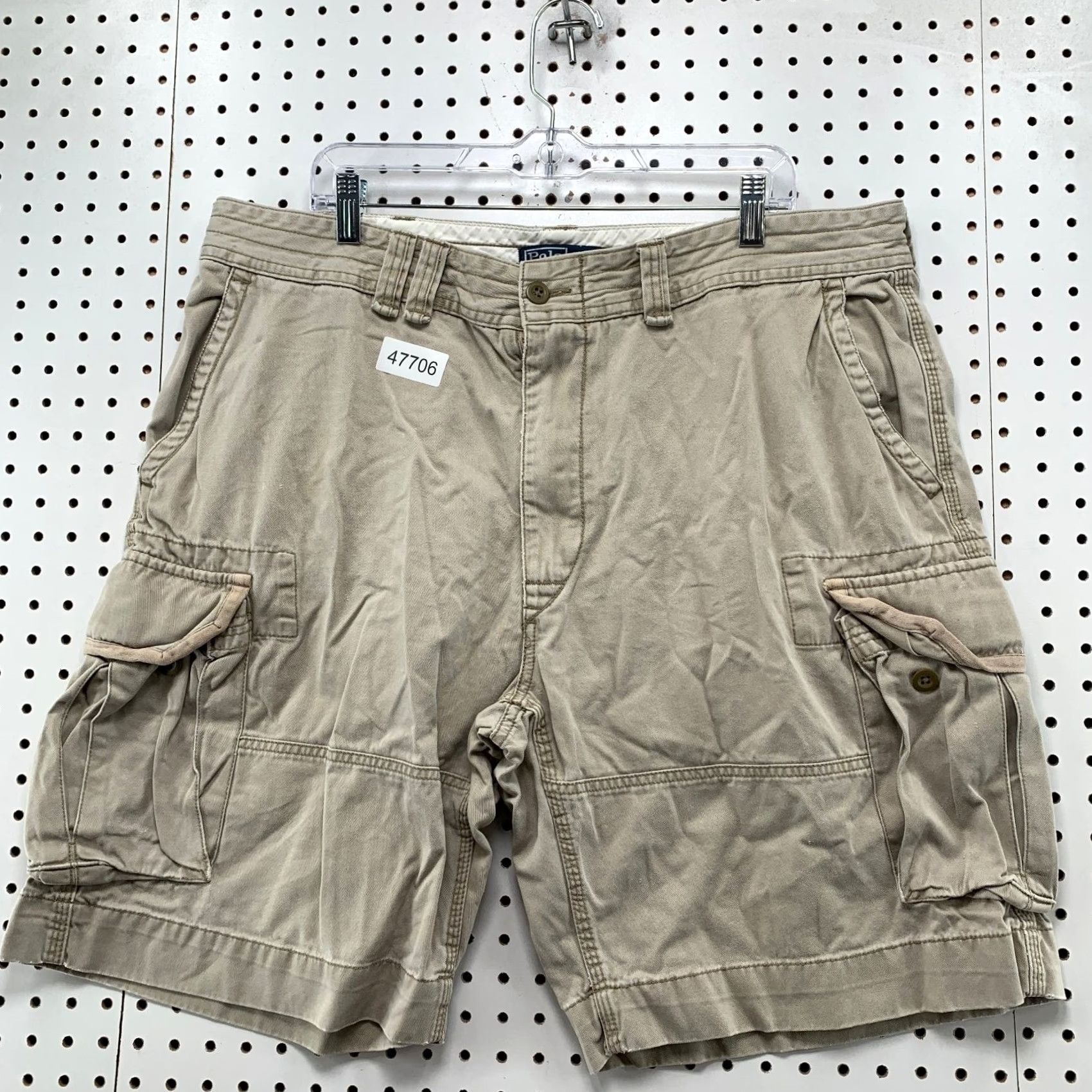 Polo Ralph Lauren Polo Ralph Lauren Cargo Shorts Mens 40 Military Khaki Utility Pockets 40x10 Size US L / EU 52-54 / 3 - 5 Thumbnail