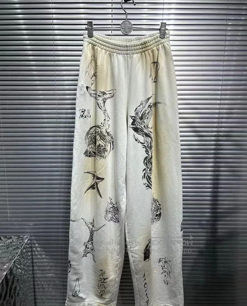 Balenciaga Balenciaga Tattoo Print Casual Pants. Size US 30 / EU 46 - 1 Thumbnail