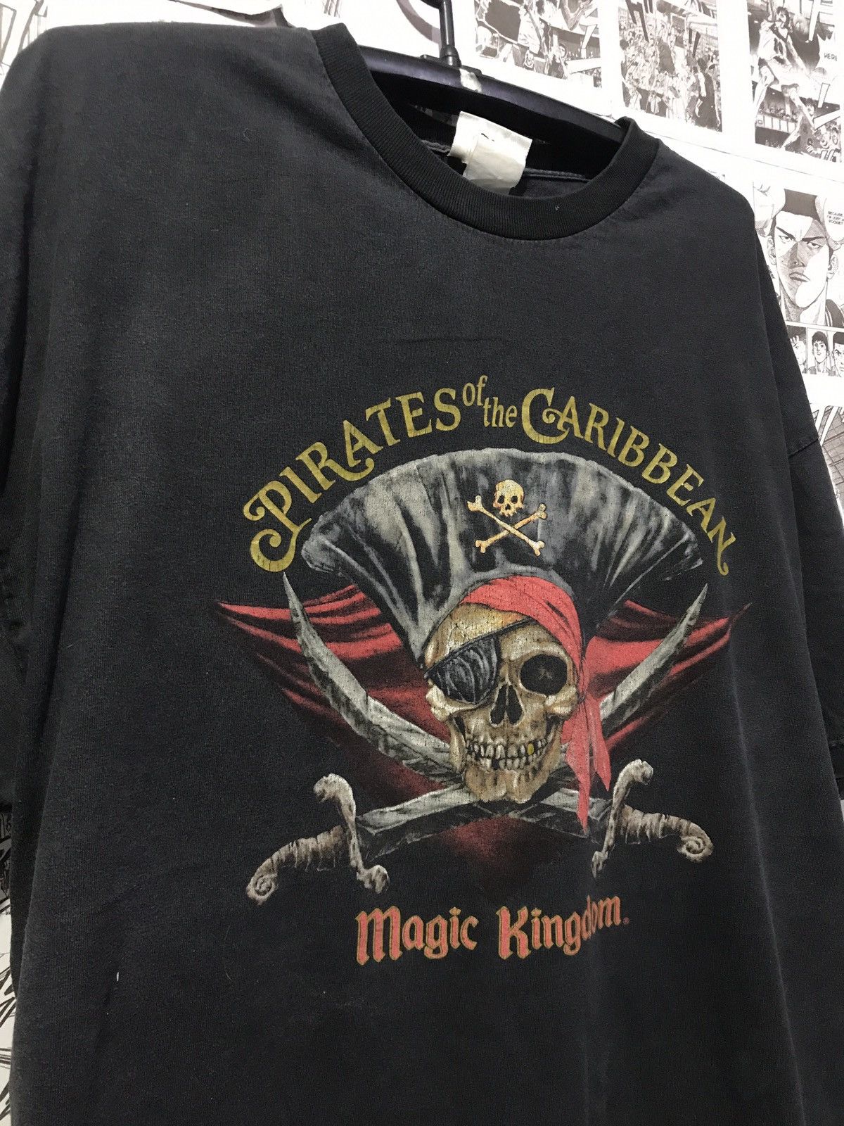Disney × Japanese Brand × Vintage Disneyland Pirates Of The Caribbean Graphic Print Vintage Size US XL / EU 56 / 4 - 3 Thumbnail
